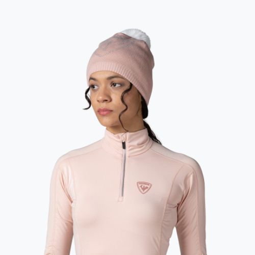 Dámska termo mikina Rossignol Classique 1/2 Zip powder pink