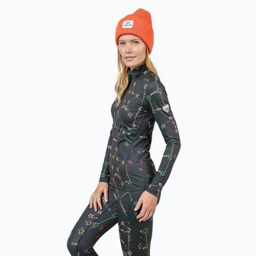 Dámska termoaktívna mikina Rossignol Booster 1/2 Zip Top 100 black