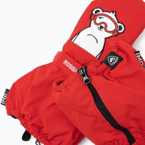 Rossignol Baby Impr M športové červené zimné rukavice
