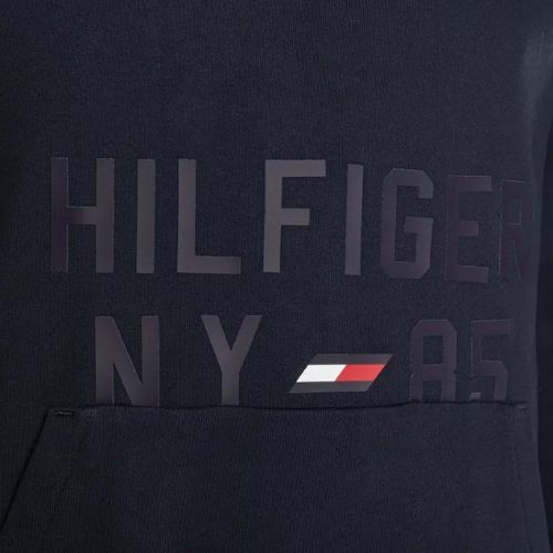 Tommy Hilfiger Graphic Crew modrá pánska tréningová mikina