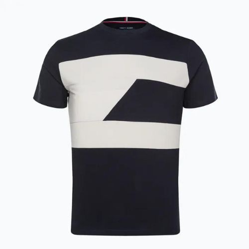 Tommy Hilfiger pánske tréningové tričko Colorblocked Mix Media S/S blue