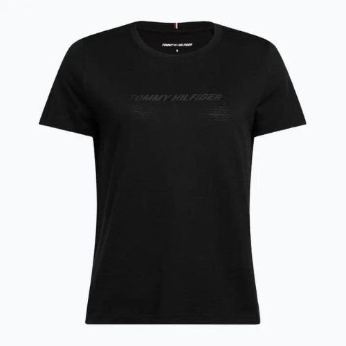 Tommy Hilfiger Performance Mesh Tee čierne dámske tréningové tričko