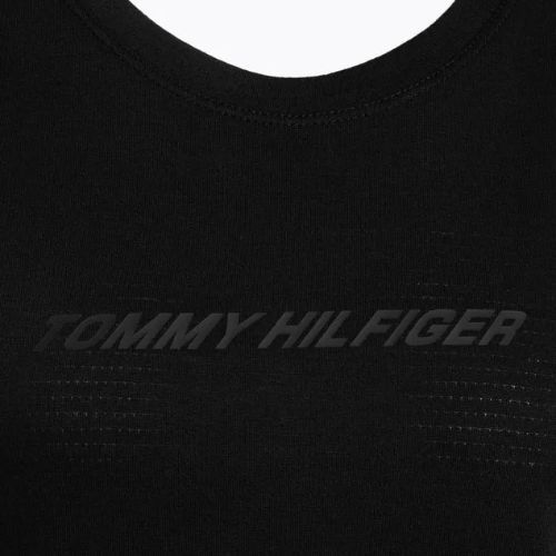 Tommy Hilfiger Performance Mesh Tee čierne dámske tréningové tričko