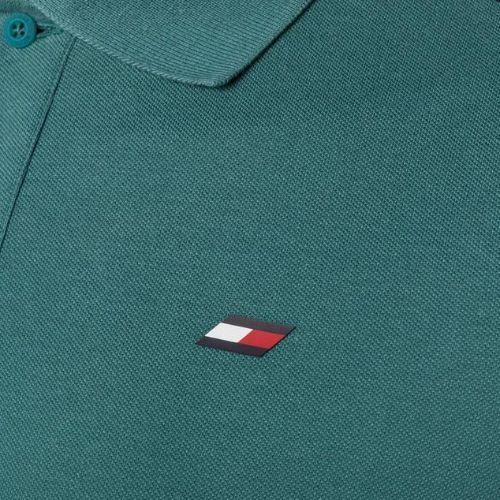 Tommy Hilfiger pánske tréningové tričko Textured Tape Polo green