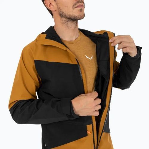 Salewa Puez GTX 2L pánska bunda do dažďa zlatohnedá