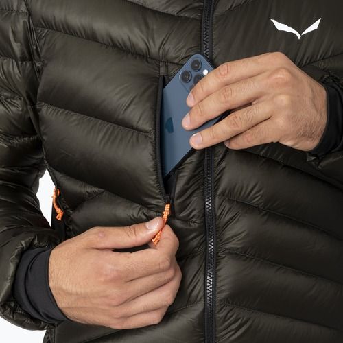 Pánska páperová bunda Salewa Ortles Med 3 Rds Dwn dark olive