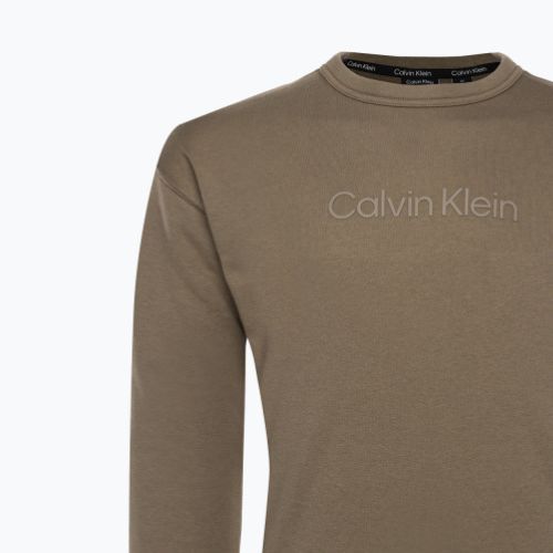 Pánska mikina Calvin Klein Pullover 8HU sivá olivová