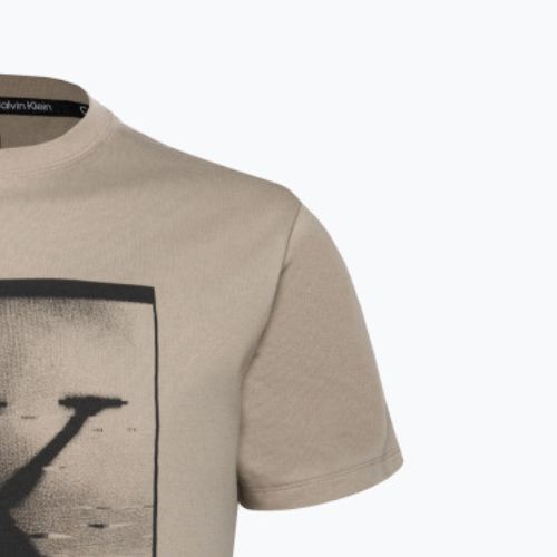 Pánske zimné ľanové tričko Calvin Klein