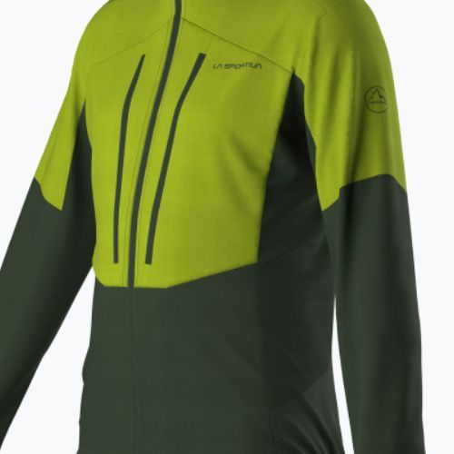 Pánska trekingová mikina La Sportiva Session Tech Hoody forest/lime punch