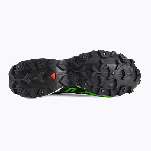 Pánska bežecká obuv Salomon Spikecross 6 GTX black/surf the web/green gecko