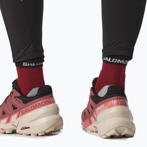 Dámska bežecká obuv Salomon Speedcross 6 GTX black/cow hide/faded rose