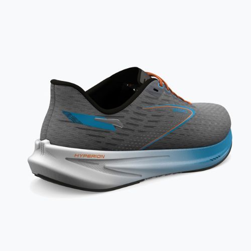 Brooks Hyperion pánska bežecká obuv grey/atomic blue/scarlet