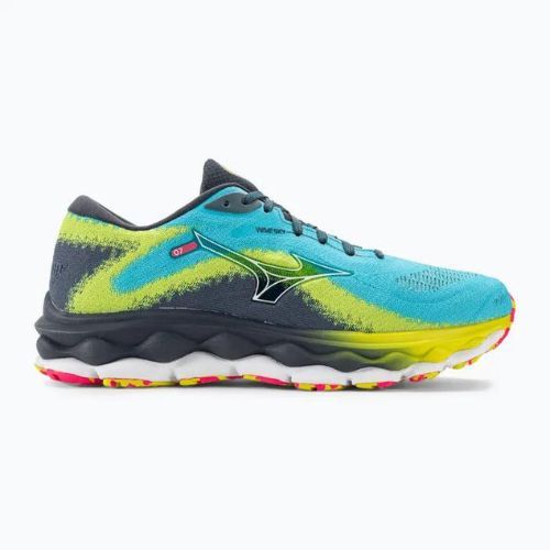 Pánska bežecká obuv Mizuno Wave Sky 7 jet blue/white/bolt2neon