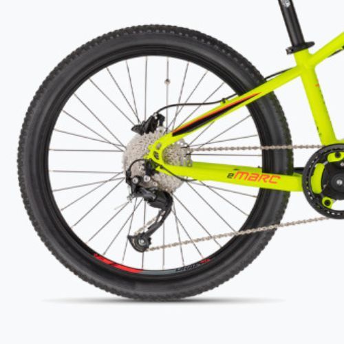 Kellys E-Marc SH 24" 36V 11.6Ah 418Wh žltý detský elektrický bicykel