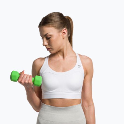 Gymshark Racer Back Training Športová fitness podprsenka biela