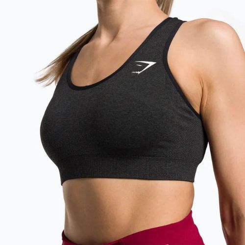 Gymshark Vital Seamless športová čierna/marl fitness podprsenka