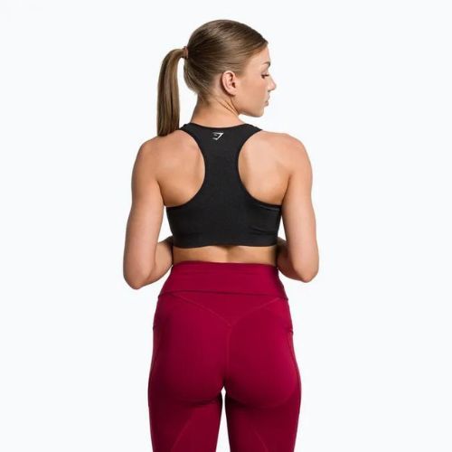 Gymshark Vital Seamless športová čierna/marl fitness podprsenka