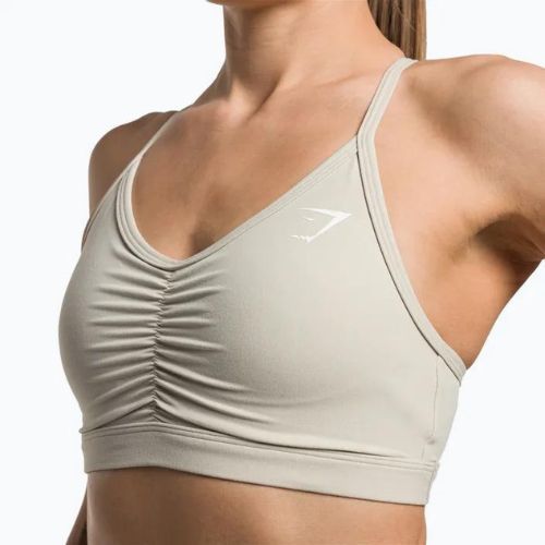 Gymshark Ruched Training Športová fitness podprsenka šedá
