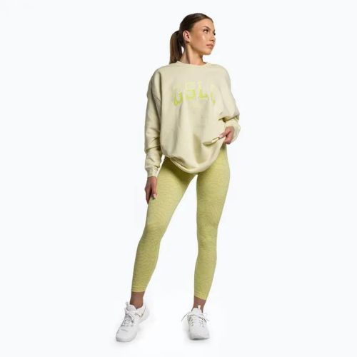 Dámska tréningová mikina Gymshark Gfx Gslc Oversized yellow/white