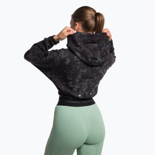 Dámska tréningová mikina Gymshark KK Twins Zip Up Crop black/blue