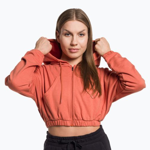 Dámska tréningová mikina Gymshark KK Twins Zip Up Crop orange