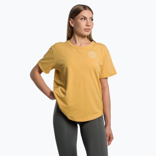 Dámske tréningové tričko Gymshark GFX Legacy Tee yellow/white