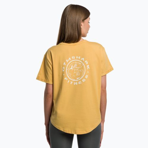 Dámske tréningové tričko Gymshark GFX Legacy Tee yellow/white