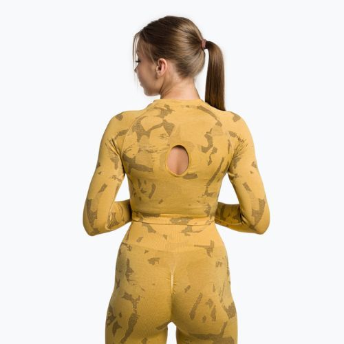 Dámske tréningové legíny Gymshark Adapt Camo Savanna Seamless indian yellow