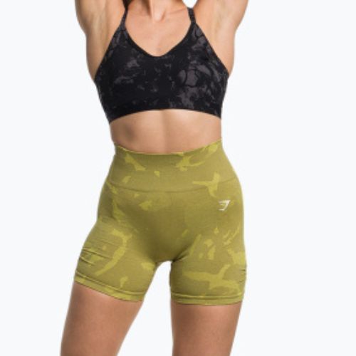 Dámske tréningové šortky Gymshark Adapt Camo Savanna Seamless green