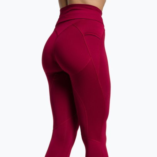 Dámske tréningové legíny Gymshark Pulse burgundy red