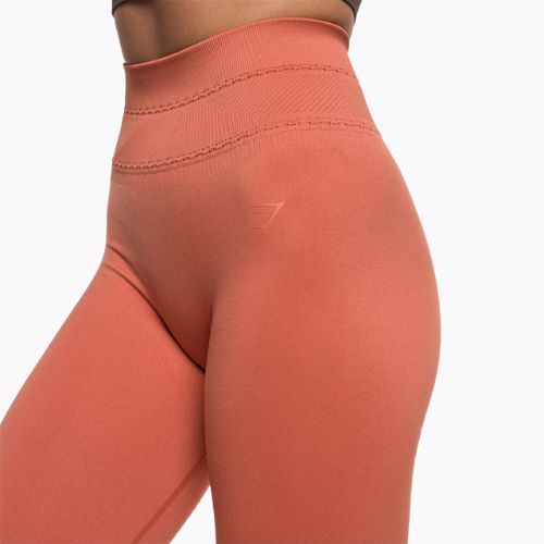 Dámske tréningové legíny Gymshark Studio earth orange