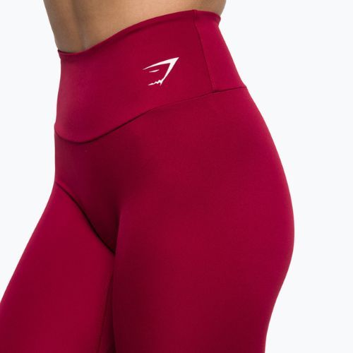 Dámske legíny Gymshark Training Full Lenght burgundy/white