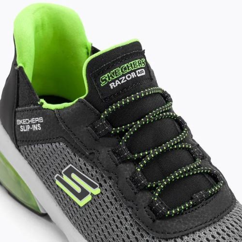 SKECHERS Slip-ins Razor Air Hyper-Brisk detské tenisky charcoal/black