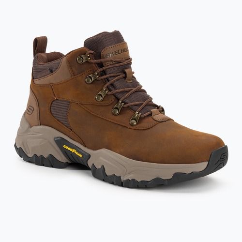 SKECHERS Terraform Renfrom pánske trekové topánky tmavohnedé