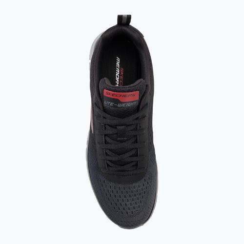 SKECHERS Track Ripkent pánska tréningová obuv black/charcoal