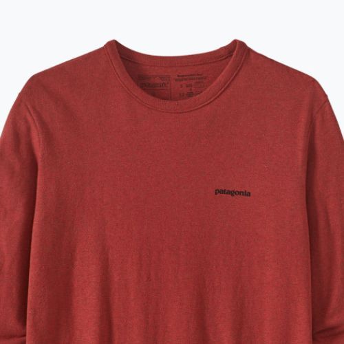 Dámske trekingové tričko Patagonia P-6 Logo Responsibili-Tee LS burl red