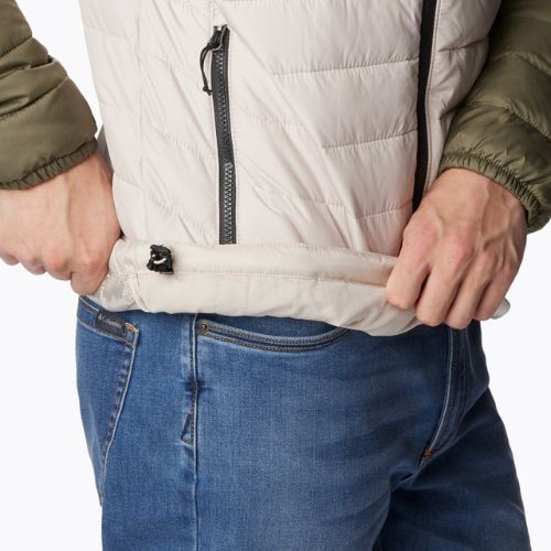 Pánska páperová bunda Columbia Powder Lite Hooded dark stone/shark/stone green