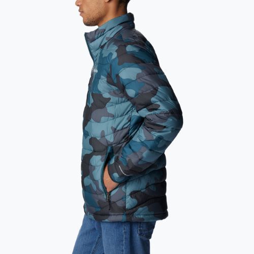 Columbia Powder Lite metal mod camo print pánska páperová bunda