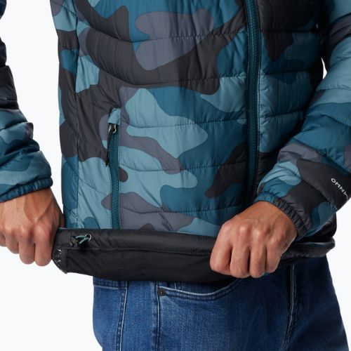 Columbia Powder Lite metal mod camo print pánska páperová bunda