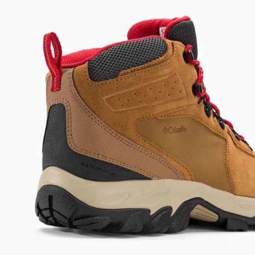 Columbia Newton Ridge Plus II Suede WP elk/mountain red pánske trekové topánky