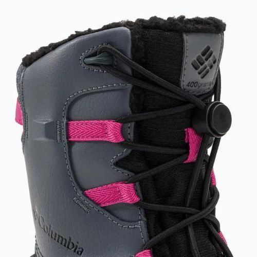Columbia Bugaboot Celsius Detské snehové topánky graphite/wild fuchsia