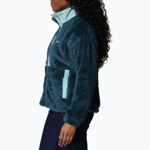 Dámska trekingová mikina Columbia Boundless Discovery Sherpa night wave/aqua haze