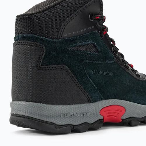 Detské turistické topánky Columbia Newton Ridge Amped black/mountain red