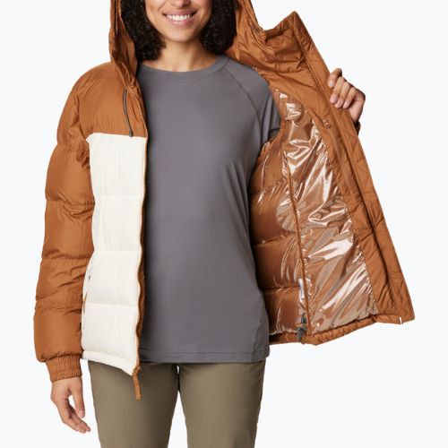 Columbia Pike Lake Insulated II dámska páperová bunda camel brown/chalk