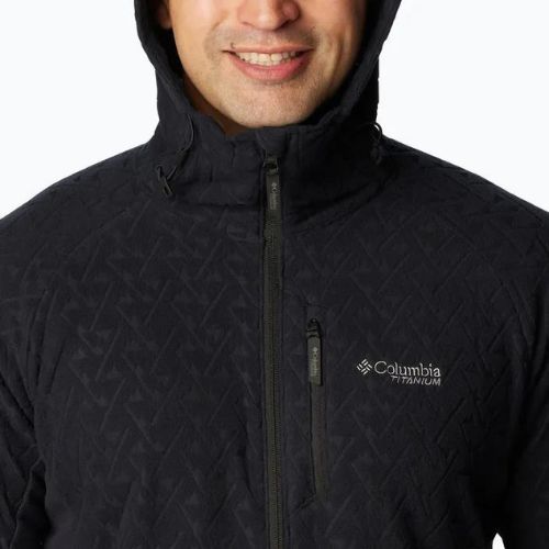Columbia pánska trekingová mikina s kapucňou Titan Pass 3.0 black