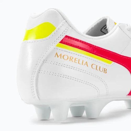 Mizuno Morelia II Club MD pánske kopačky white/flery coral2/bolt2