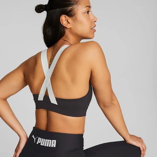 PUMA Mid Impact fitness podprsenka Puma Fit puma black