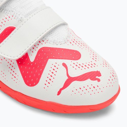 PUMA Future Play IT V Jr detské kopačky puma white/fire orchid