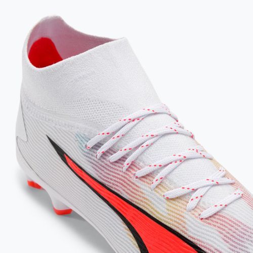 PUMA Ultra Pro FG/AG Jr detské kopačky puma white/puma black/fire orchid