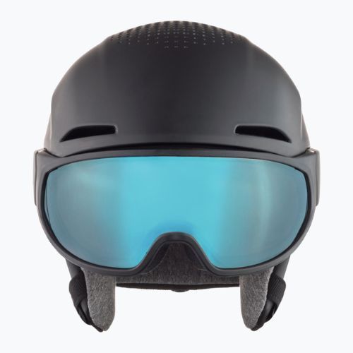 Lyžiarska prilba Alpina Oro QV Mips black matt/ice blue